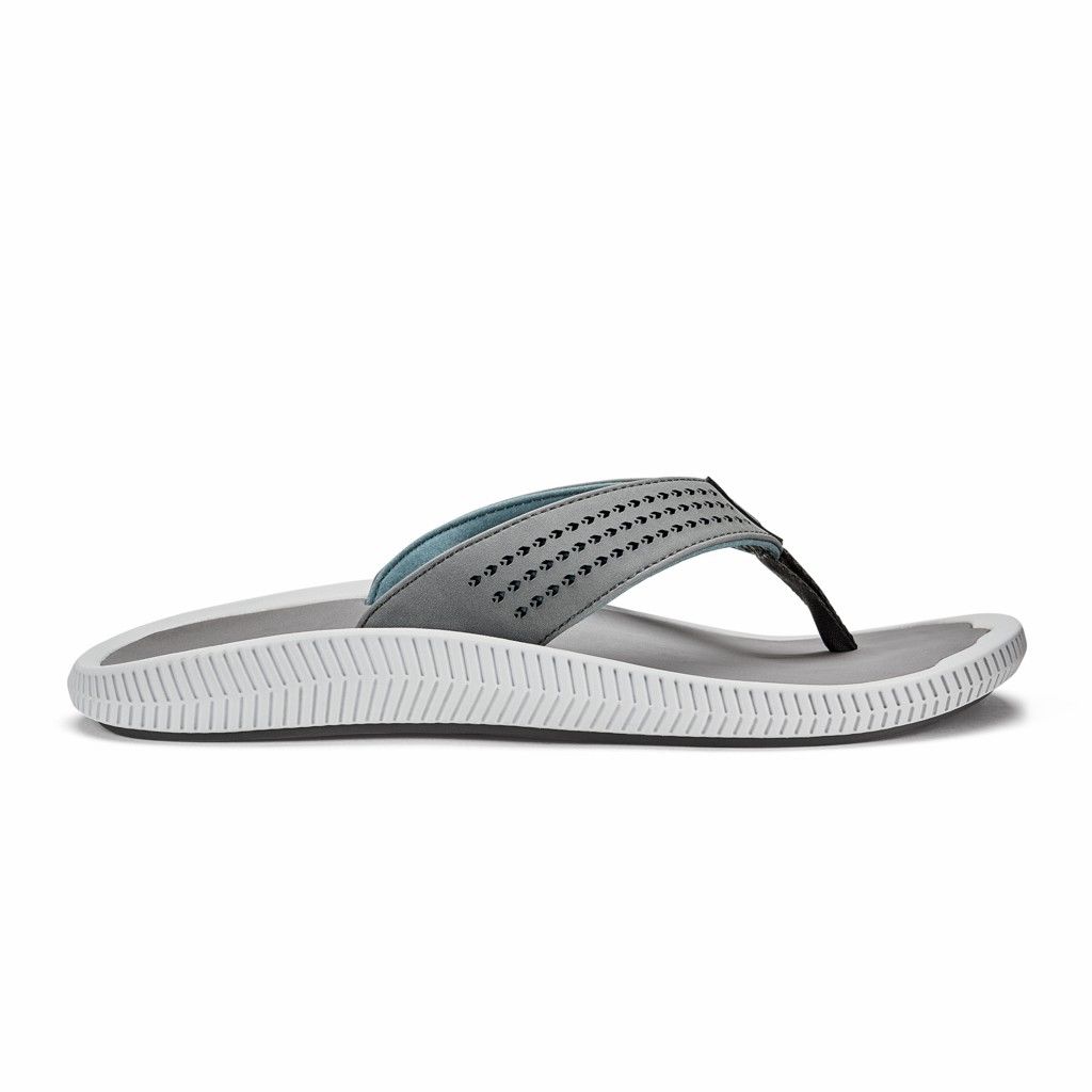 Sandalias Olukai Ulele - Chanclas Hombre Grises 20471-638